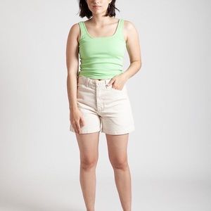 Gravel & gold denim short